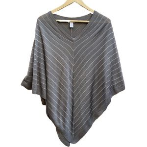 Chico’s Silver/Gray Poncho - S/M